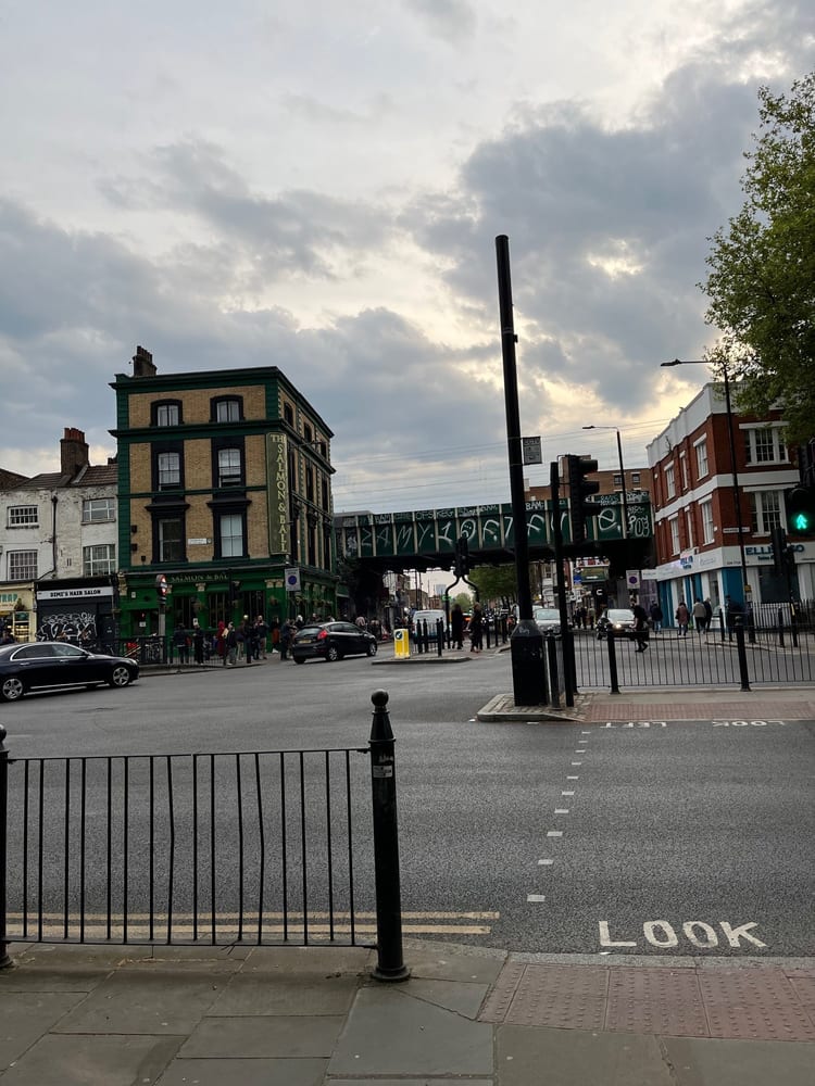 A photo of Bethnal Green Station