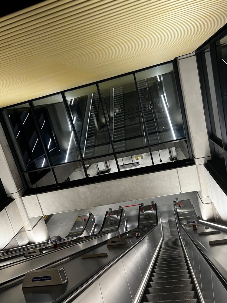 A photo of Nine Elms Station