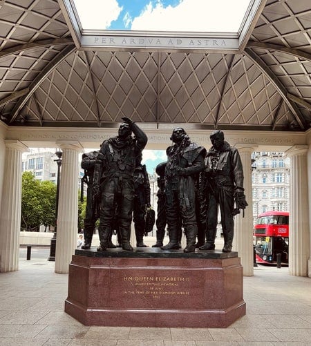 A photo of Bomber Command Memorial