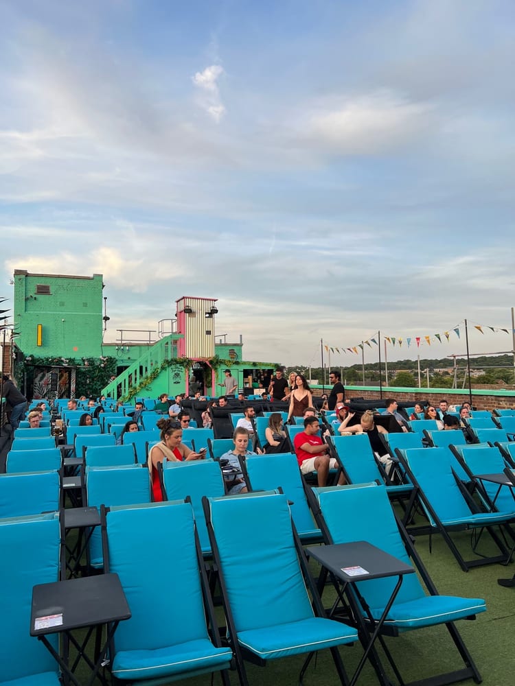 A photo of Bussey Building - Rooftop Cinema Club