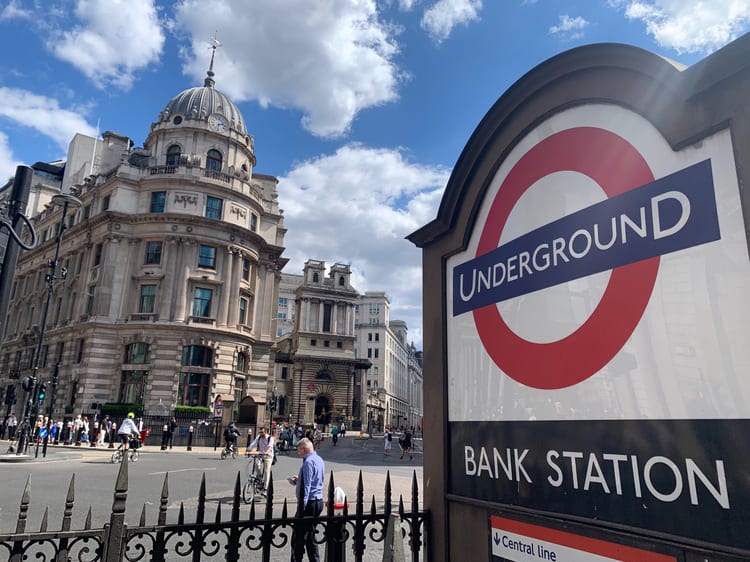 A photo of Bank Station