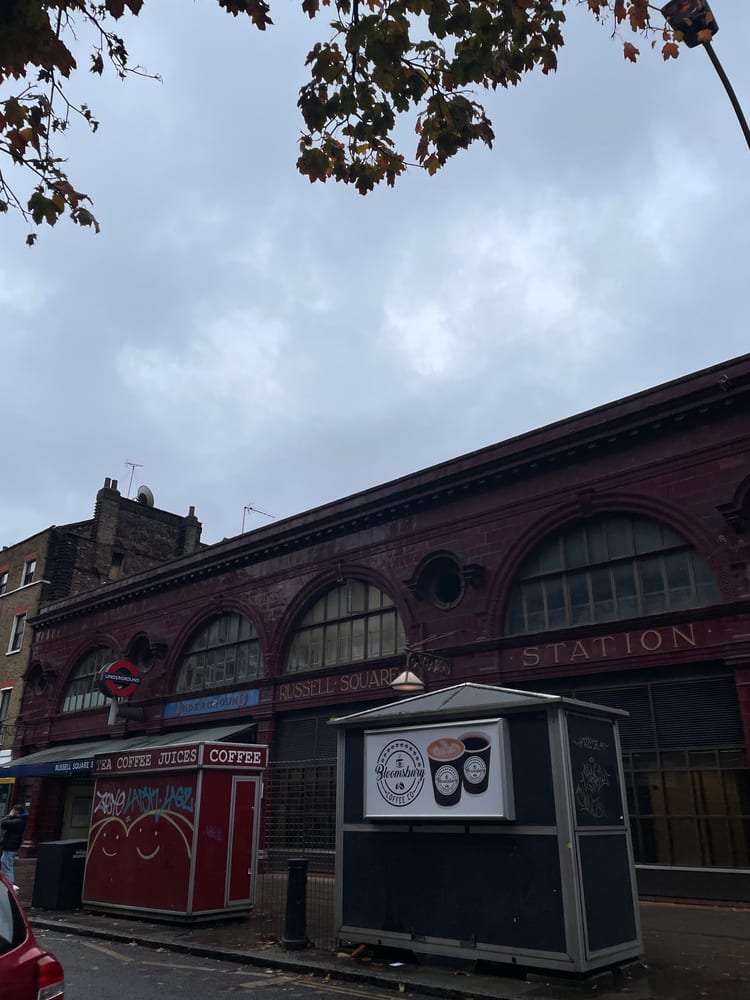 A photo of Russell Square Station