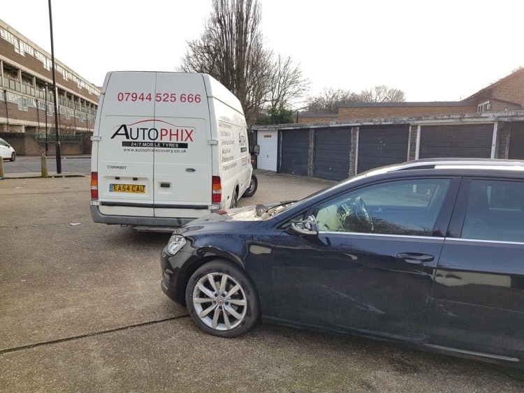 4 tyres replaced on this Volkswagen golf