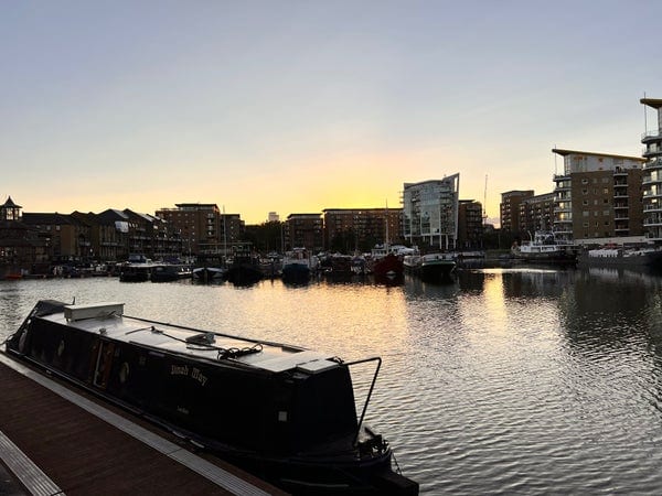 A photo of Limehouse Basin