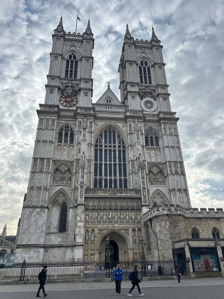 A photo of Westminster Abbey
