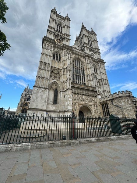 A photo of Westminster Abbey
