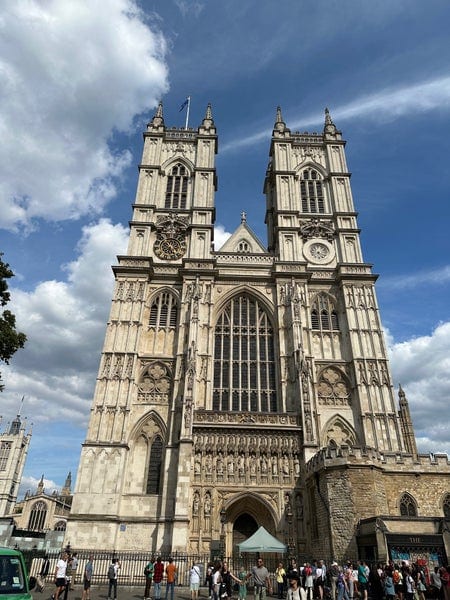 A photo of Westminster Abbey