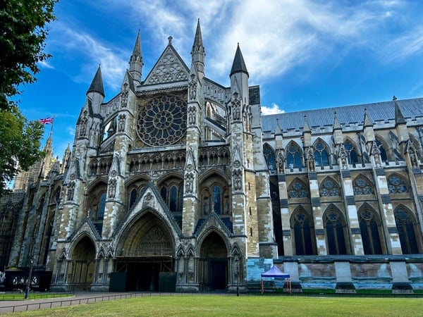 A photo of Westminster Abbey