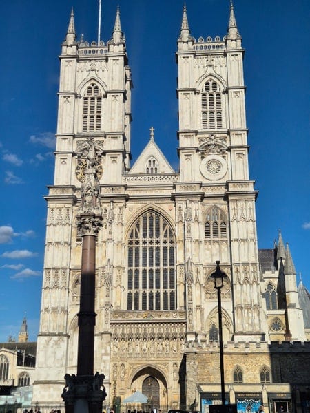 A photo of Westminster Abbey