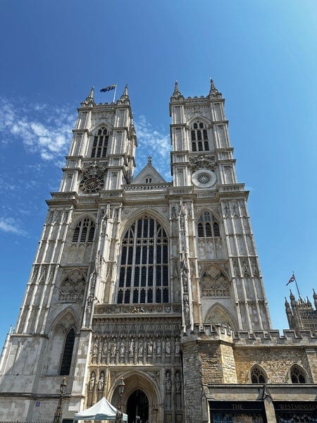 A photo of Westminster Abbey