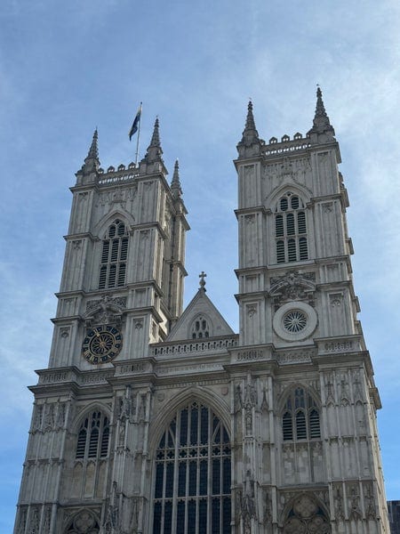A photo of Westminster Abbey