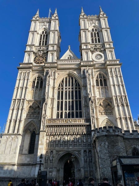 A photo of Westminster Abbey