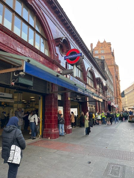A photo of Russell Square Station