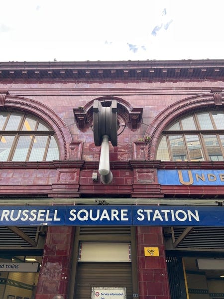 A photo of Russell Square Station