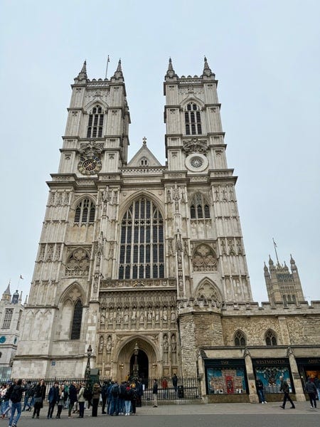A photo of Westminster Abbey