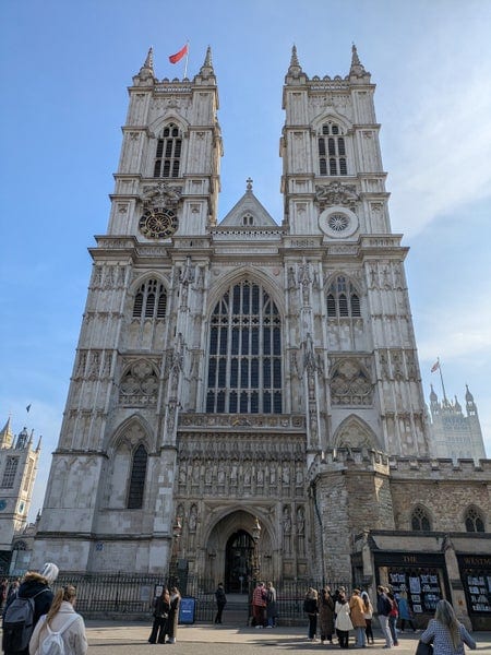 A photo of Westminster Abbey