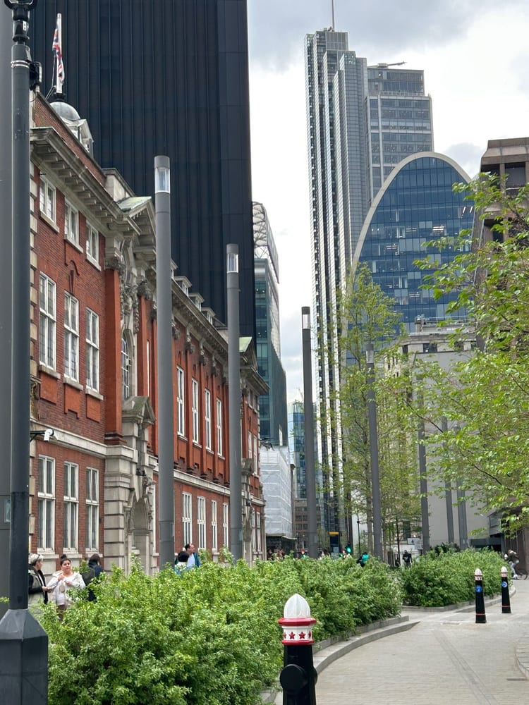 A photo of Aldgate Square