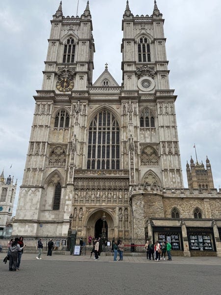 A photo of Westminster Abbey