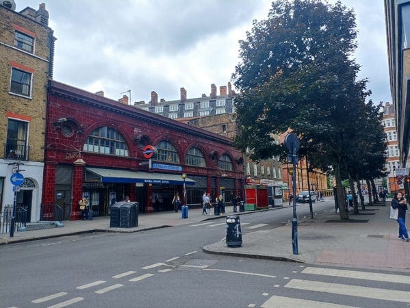 A photo of Russell Square Station