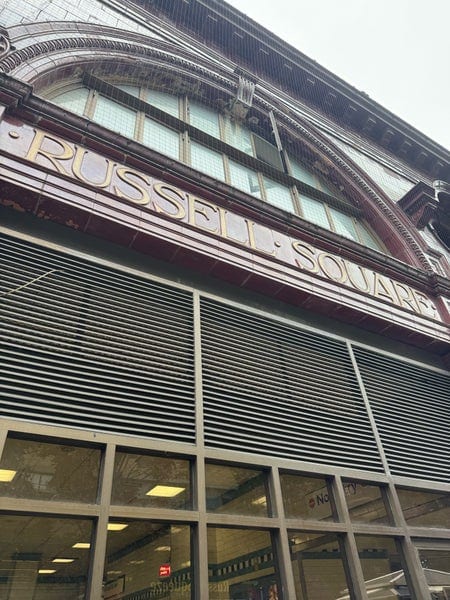 A photo of Russell Square Station