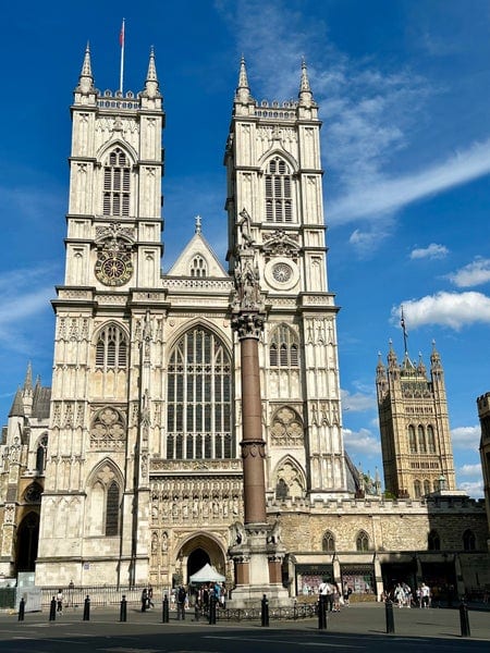 A photo of Westminster Abbey