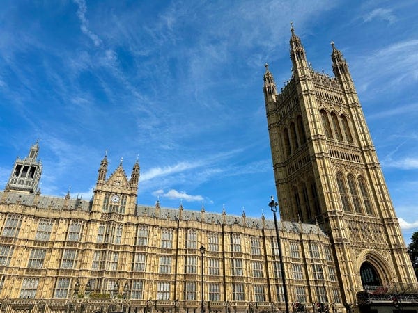 A photo of Westminster Abbey