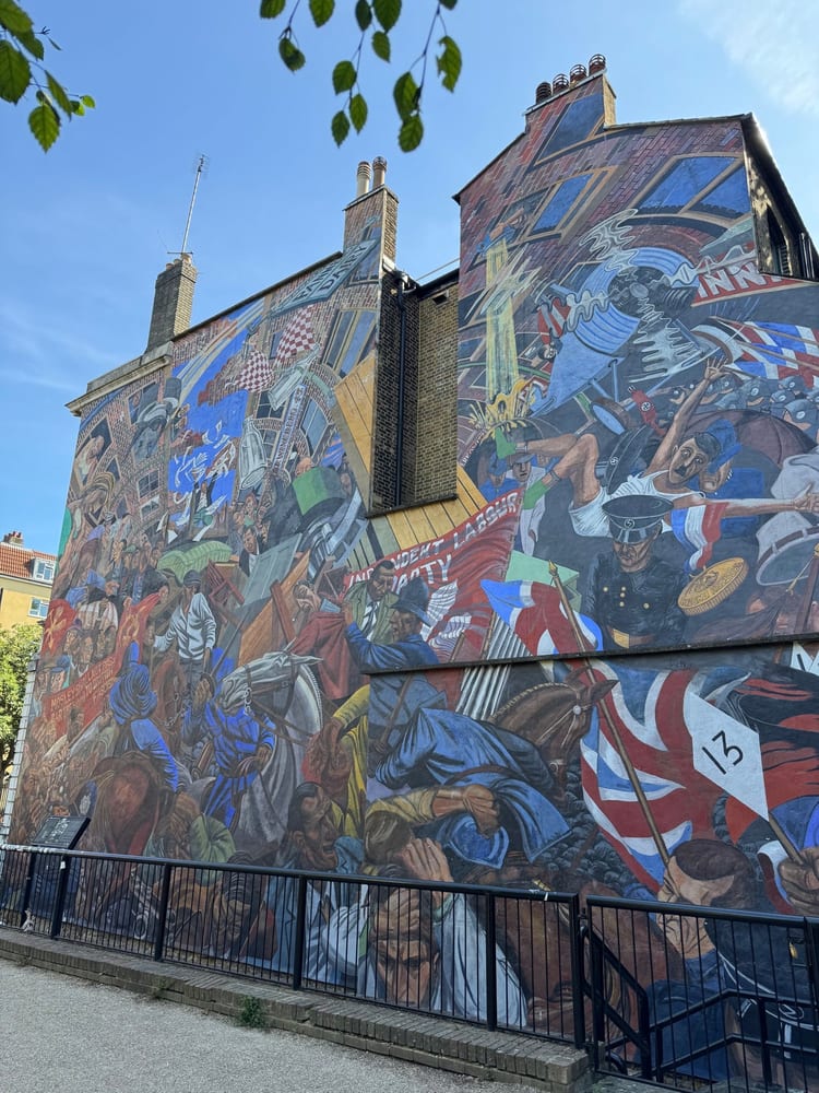 A photo of The Battle of Cable Street Mural