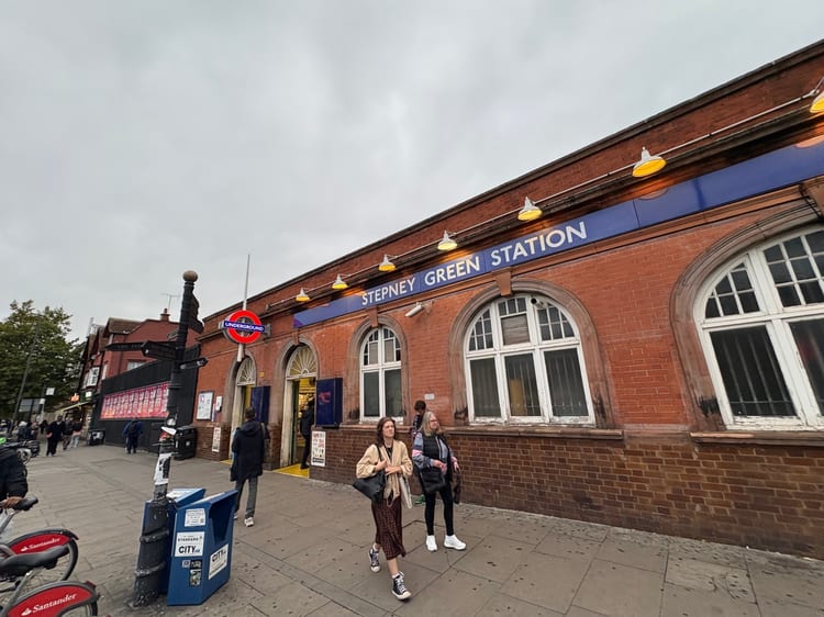 A photo of Stepney Green Station