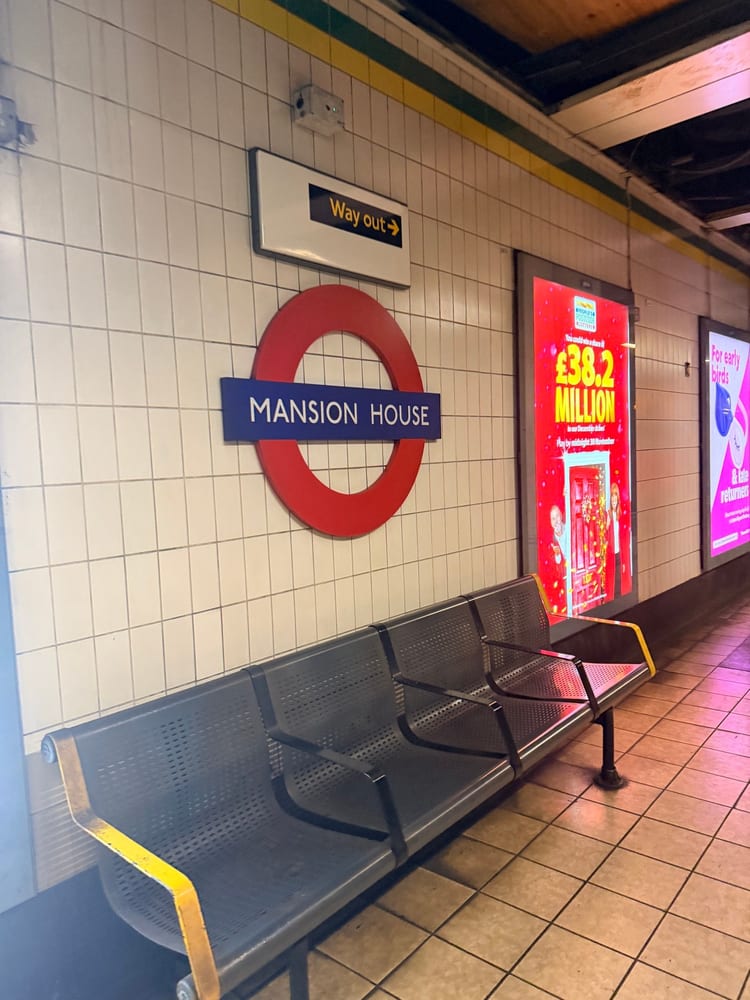 A photo of Mansion House Station