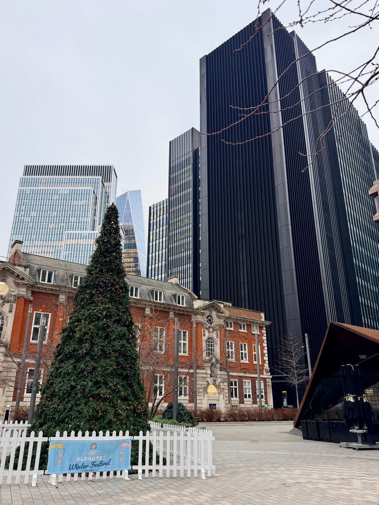 A photo of Aldgate Square
