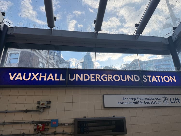 A photo of Vauxhall Station