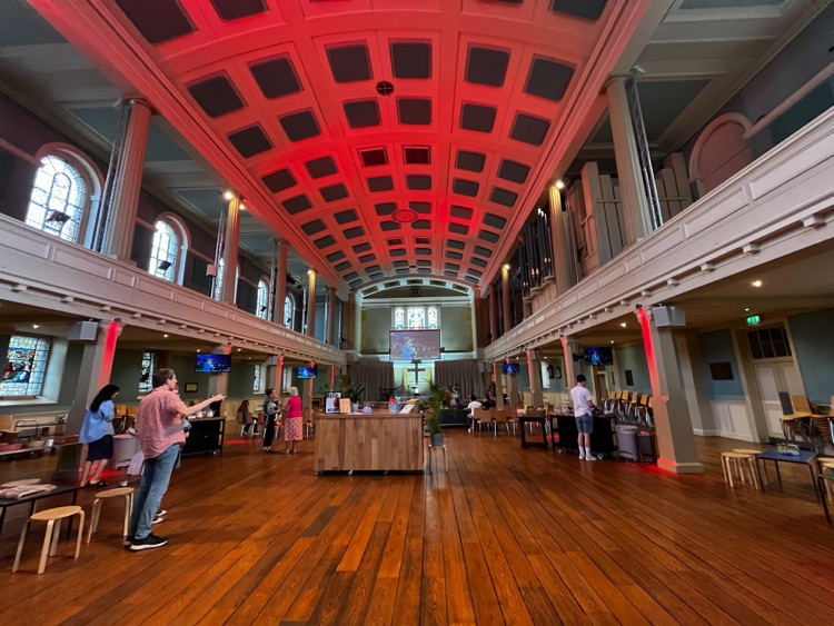 Interior from the entrance