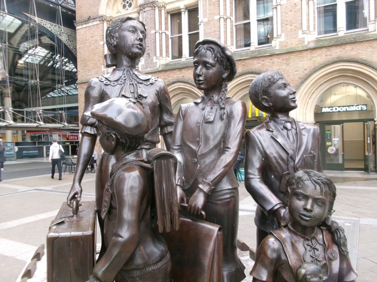 A photo of Kindertransport-The Arrival Memorial