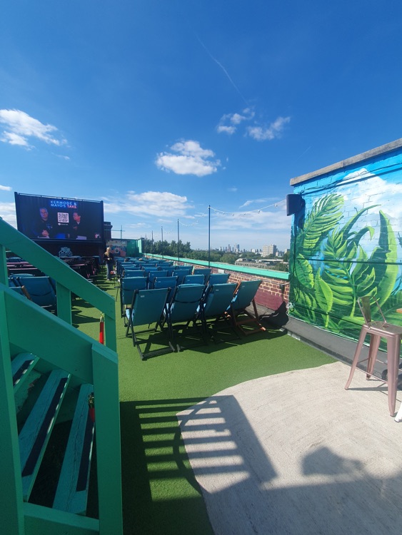 A photo of Bussey Building - Rooftop Cinema Club