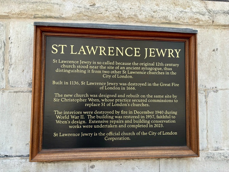 A photo of St Lawrence Jewry