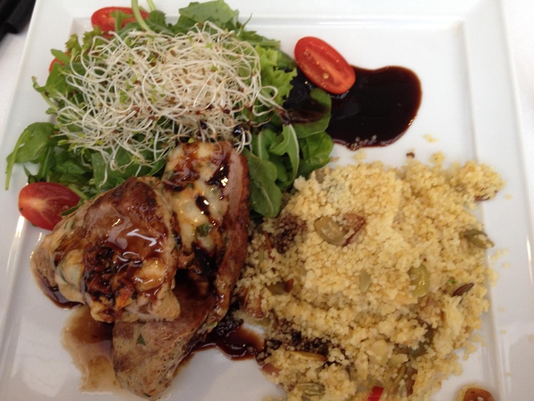 Stuffed pork sirloin