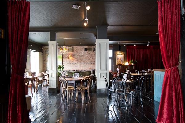 Inside the Plough pub in Dulwich