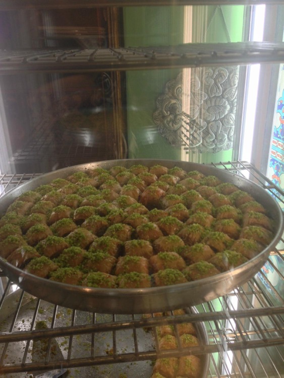 Fresh baklava (a take away / bring home for the missus?)