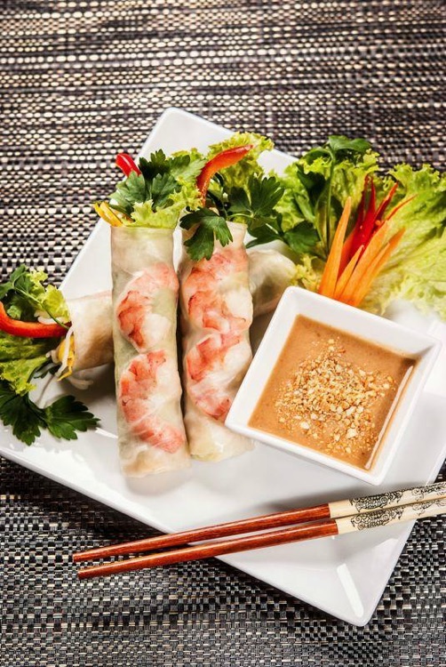 A1/ Spring Rolls with prawns