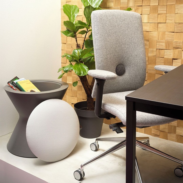 Executive office chairs upholstered in fabric