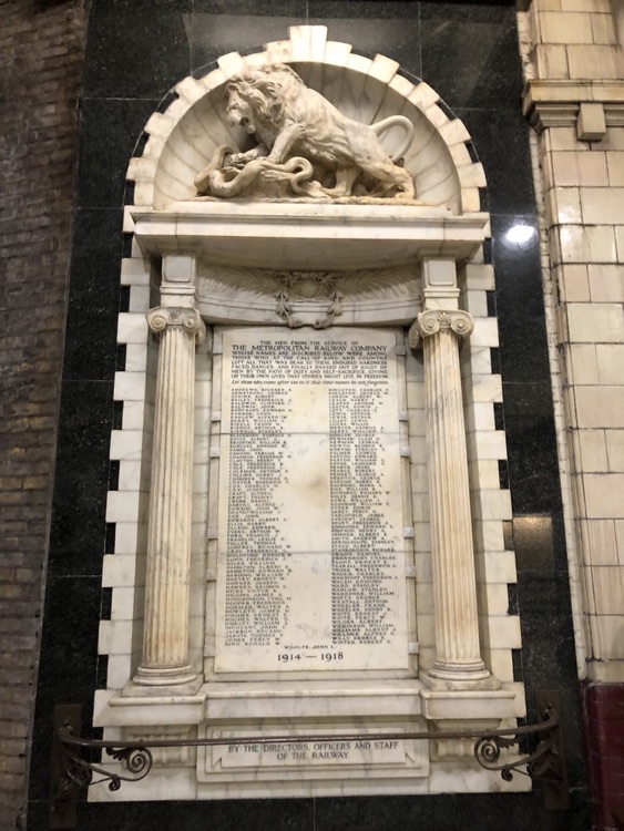 A photo of Baker Street Station