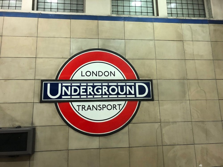 A photo of Aldgate East Station