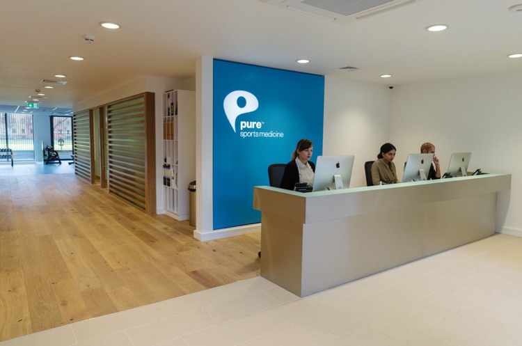 Our Finsbury Square reception area.
