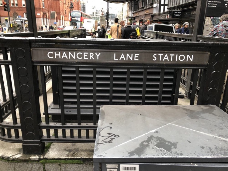 A photo of Chancery Lane Station