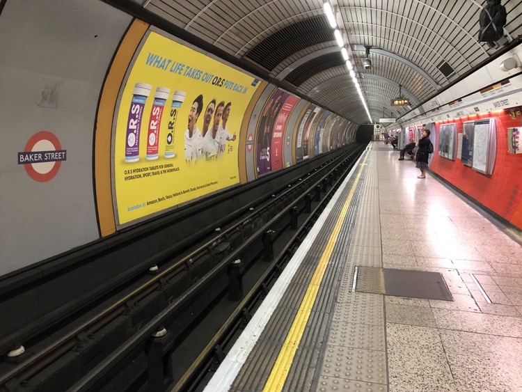 A photo of Baker Street Station