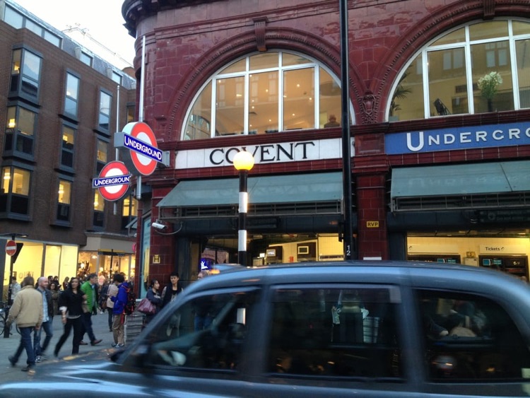 A photo of Covent Garden Station