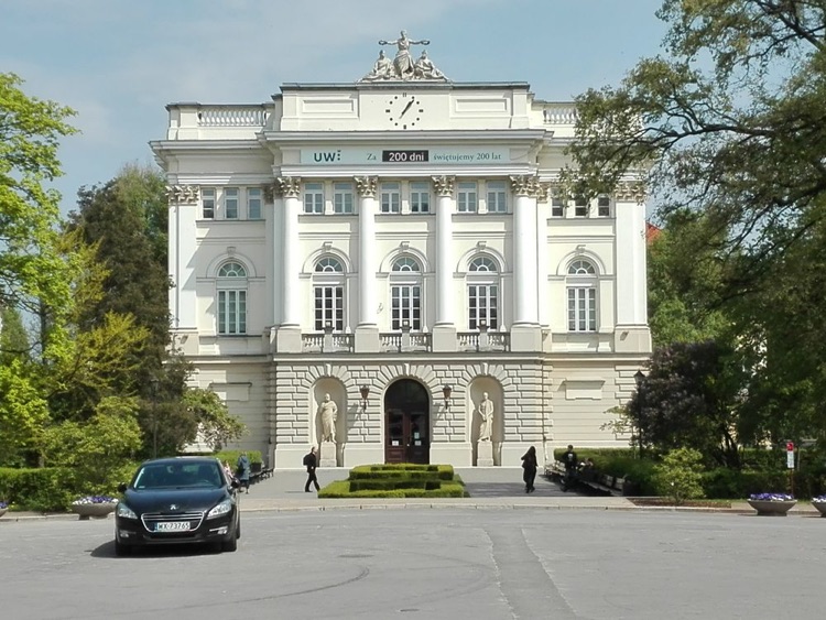 A photo of Warsaw University Old Library
