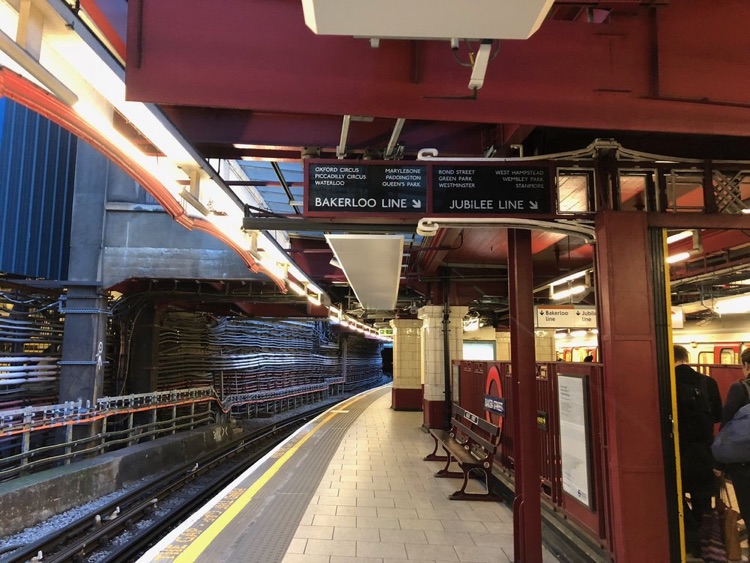 A photo of Baker Street Station