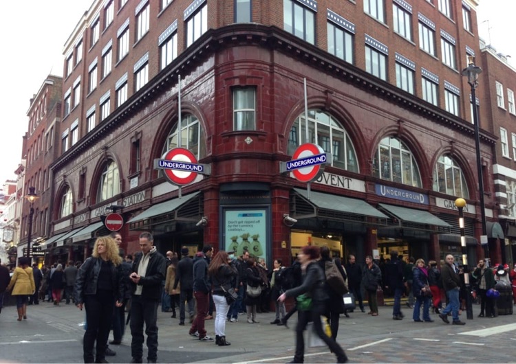 A photo of Covent Garden Station