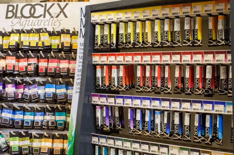 Watercolours in stock in tubes and pans, AP Fitzpatrick